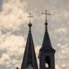 Kostel Navtven Panny Marie ve Starm Harcov - detail stechy (duben 2021)